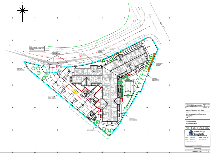 Amended plans for New Care Home at the CarZ site in the Bay Dalgety